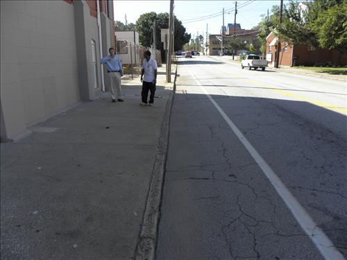 Water damage to Ebenezer Church at Martin Luther King, Jr. National Historical Park in October 2009