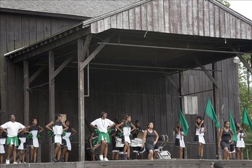 Get Up, Get Out & Go! finale, marching band