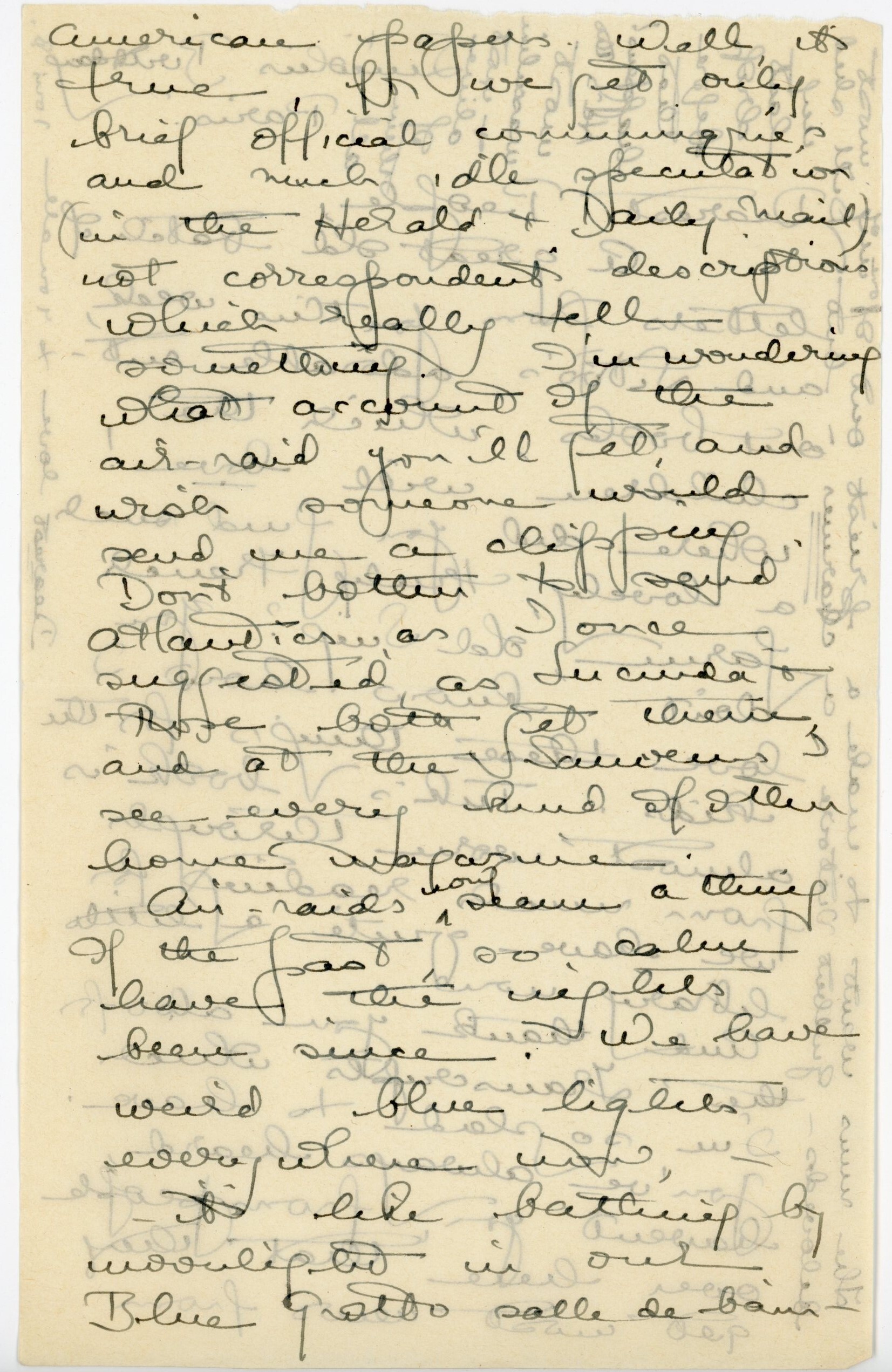 Manuscript letter