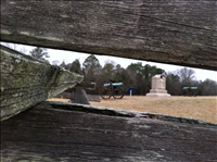 Field with cannon and monument, Chickamauga & Chattanooga National Military Park, 2015.. 