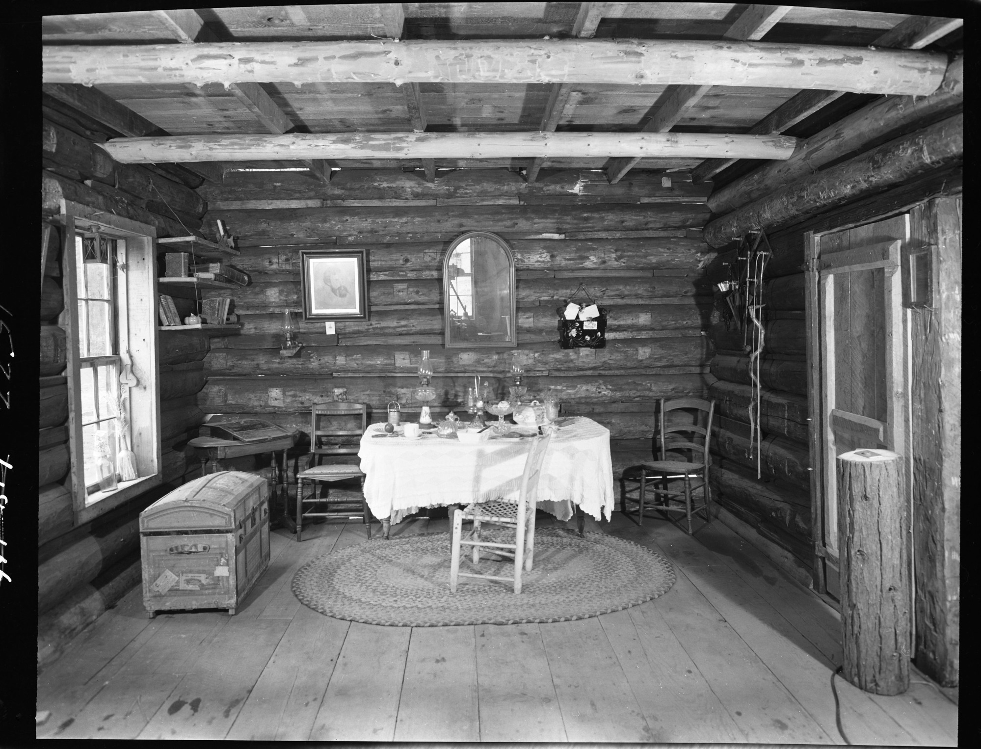 Hodgon cabin interior as furnished