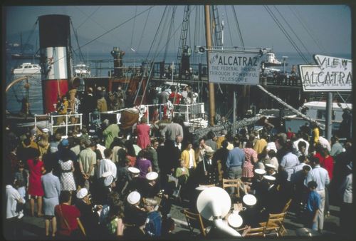 Eppleton Hall (built 1914; tugboat) arriving in San Francisco from Newcastle, England, March 24, 1970