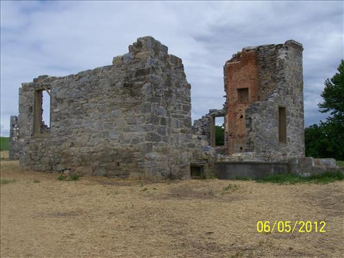 Historic Allstadt Mohler Ruins stabilized on the ACW Battlefield at Harpers Ferry NHP/NPS, June 5, 2012.