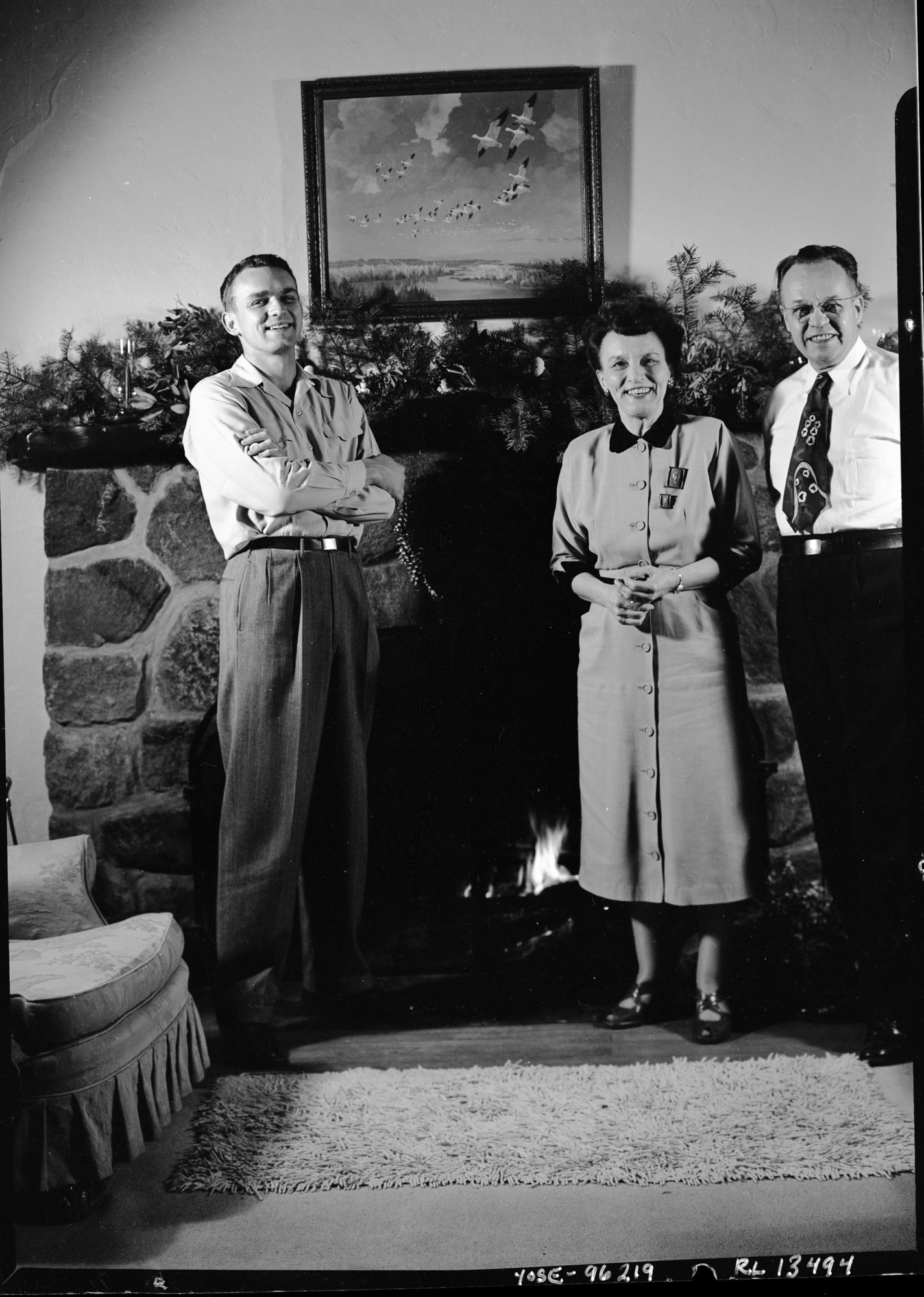 Carl, Betty, and Dick Russell. (Right to Left)