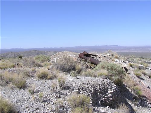 Contaminated tailings at Copper Glint Mill