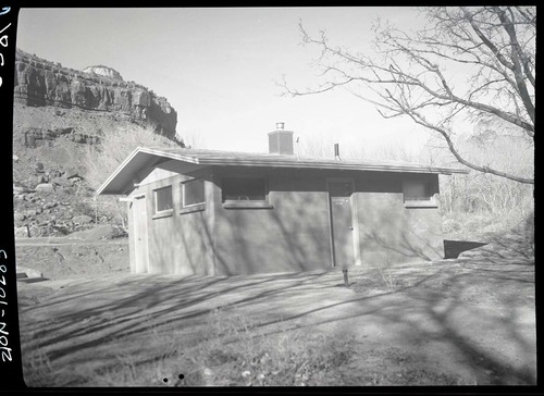 Comfort station in South Campground, Building 138.