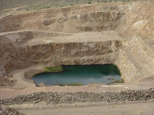 Morning Star Mine's Cyanide Heap Leach Pads