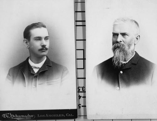 James Madison Anderson and son Jim. Anderson was with survey team of 1872. A tax collector & Sheriff, Placerville, El Dorado Co., CA.