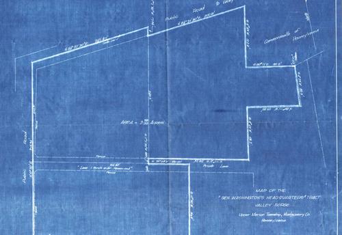 Map of The "Gen Washington's Headquarters" Tract Valley Forge