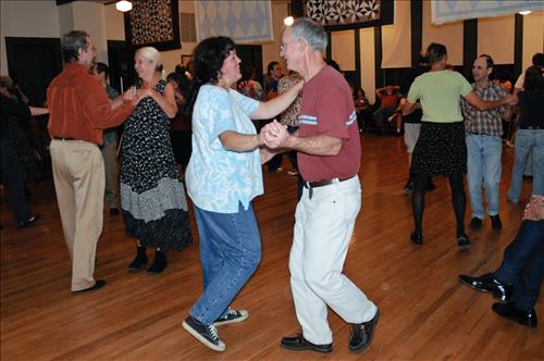 Contra dancers at Cuyahoga Valley National Park