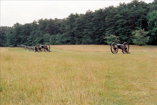 Washington (Louisiana) artillery battalion cannon located northeast of Visitor's Center