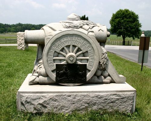 Hamptons Battery C & F,Penn. Artillery Monument