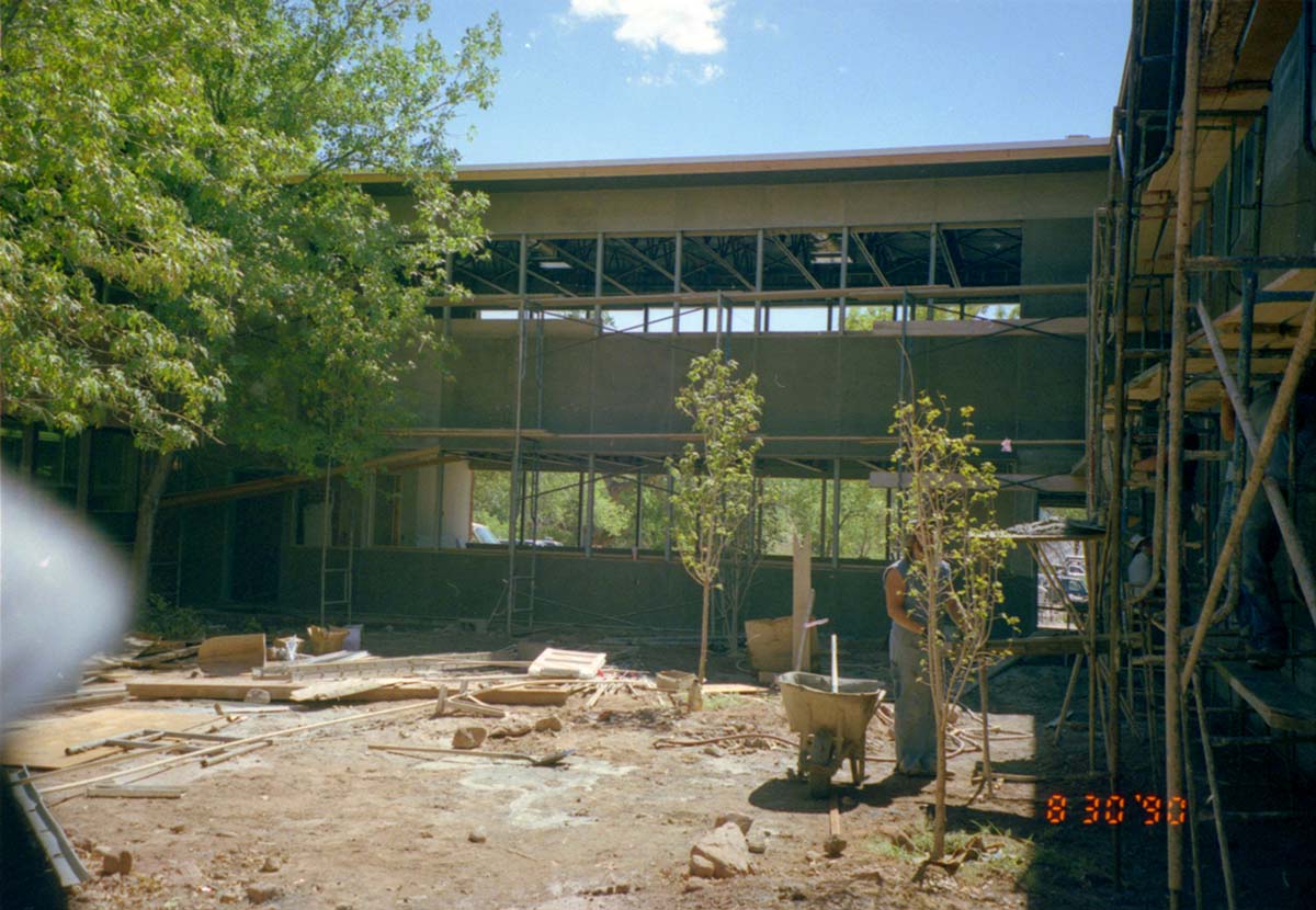 Construction of headquarters addition.