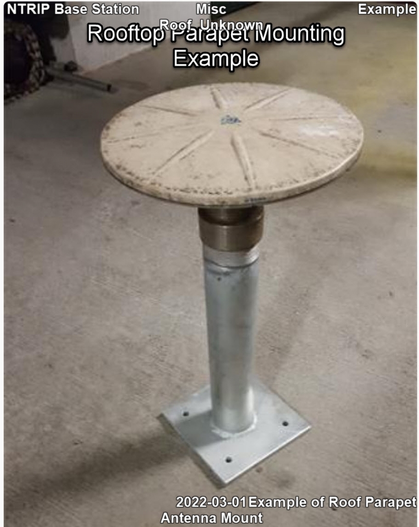Example antenna mount - rooftop parapet 