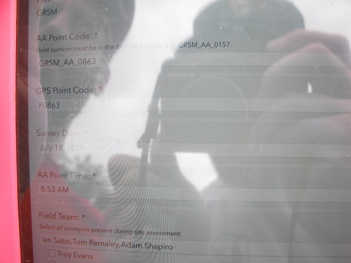 GRSM Accuracy Assessment. Plot Code: GRSM_AA_0863_1