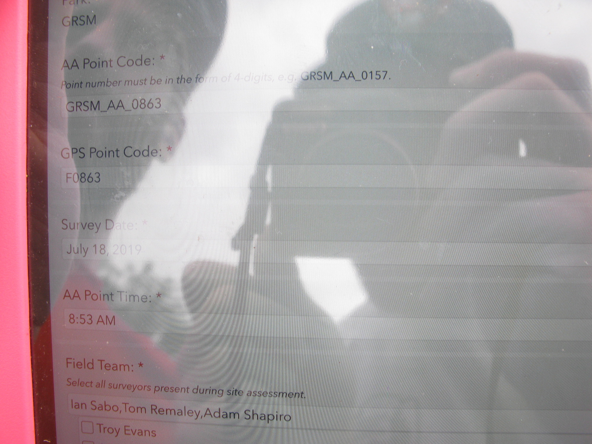 GRSM Accuracy Assessment. Plot Code: GRSM_AA_0863_1