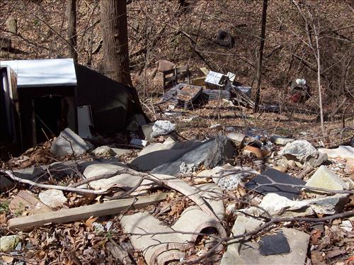 FOWA-Dumping in Area C at Fort Washington Park, April 9, 2009