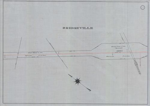 52419.LK--Property Map--Warren Railroad--Bridgeville to Delaware, NJ