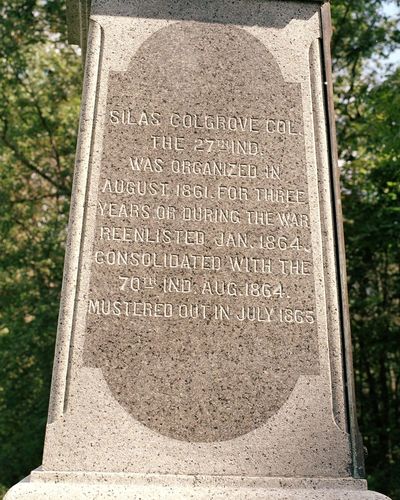 27th Indiana Infantry Monument
