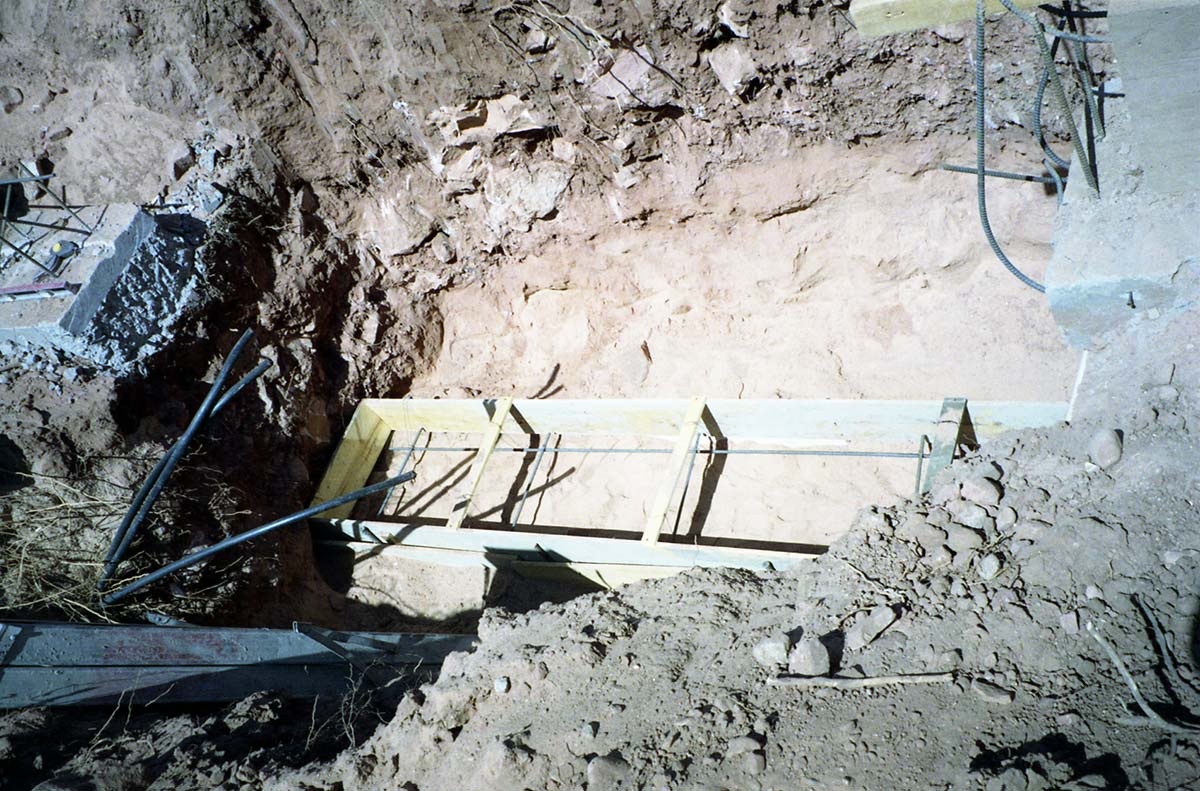 Color Photos of groundbreaking ceremony for remodeling of headquarters / visitor center building.