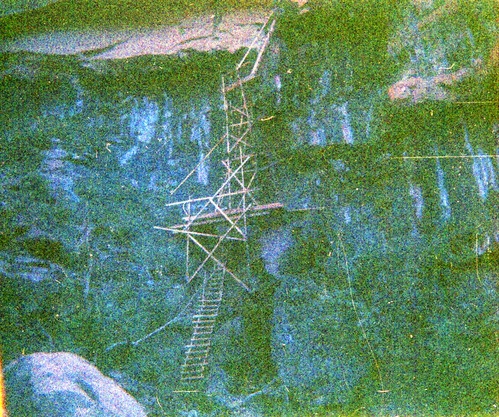 The Temple of Sinawava spring project - scaffolding construction and use.