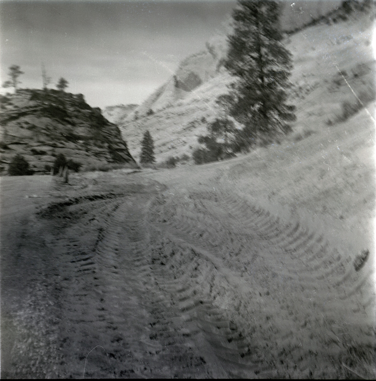 East side road repair and turn out construction.