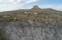 The fire approached the Historic District