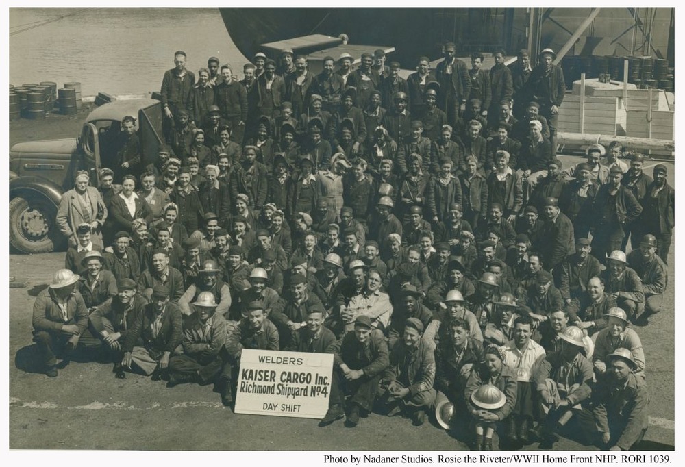 Welders, Kaiser Shipyards, Richmond CA [RORI 1039_c]