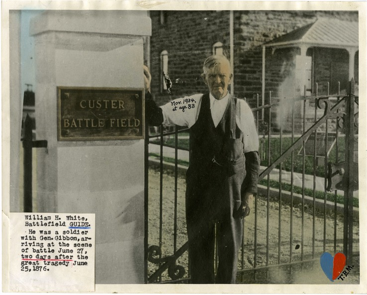 William White at the Gate of the National Cemetery