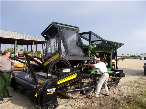 Gyro Trac used for fuels reduction at Big Cypress National Preserve