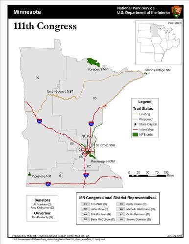 111th Congressional District Maps for Midwest Region States