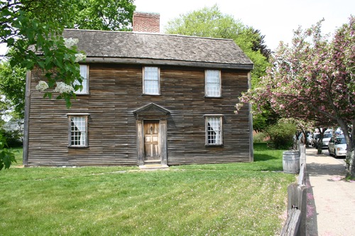 Outside view of of the John Adams Birthplace