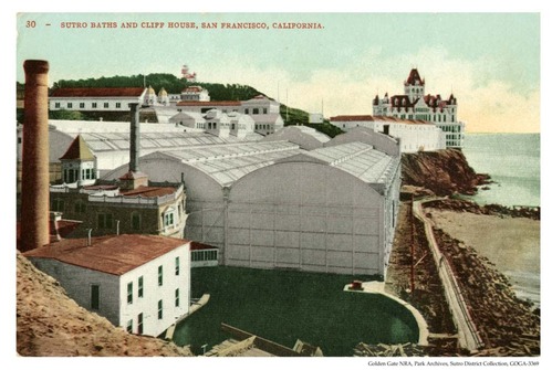 Sutro Baths and Cliff House postcard.