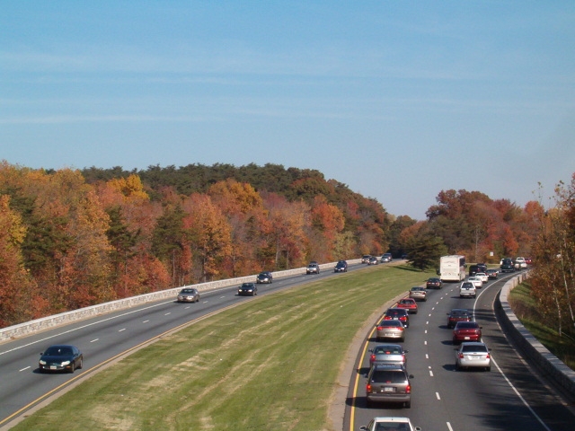 Fall colors on the Baltimore Washington Parkway