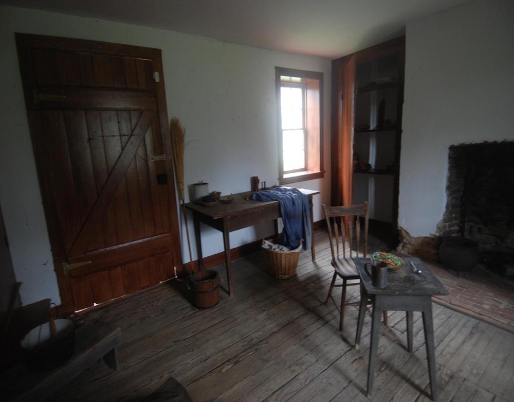 An image of the Slave Quarters interior