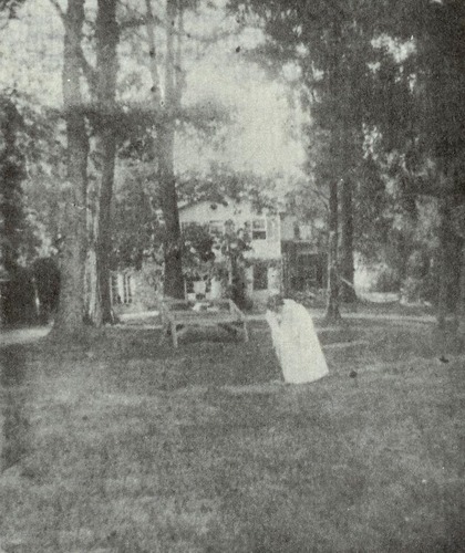 Granddaughter Playing Croquet at Cedar Hill