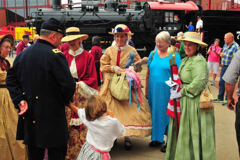 Civil War costumed ladies