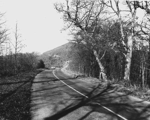 Cars on Skyline Drive