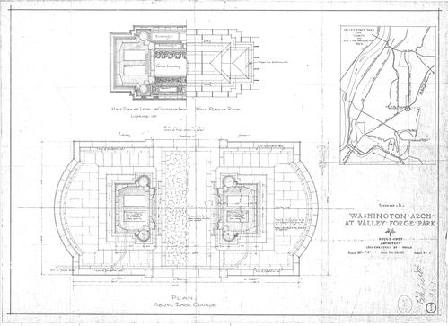 Washington Arch at Valley Forge: Sheets 1-6, Scheme B