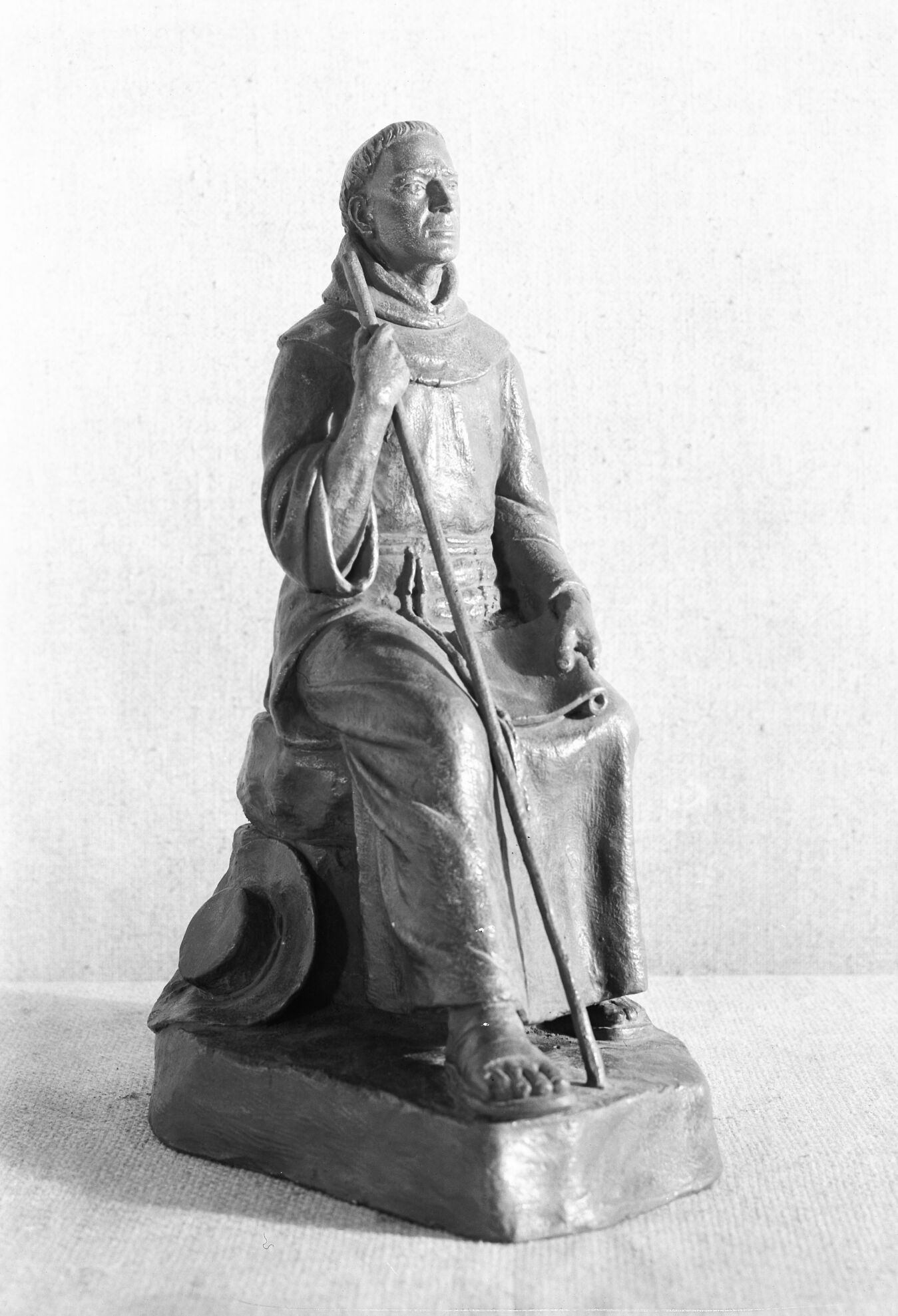Museum exhibit of Father Escalante statue.
