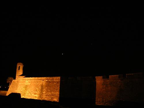 Lighting at Castillo de San Marcos National Monument in January 2008