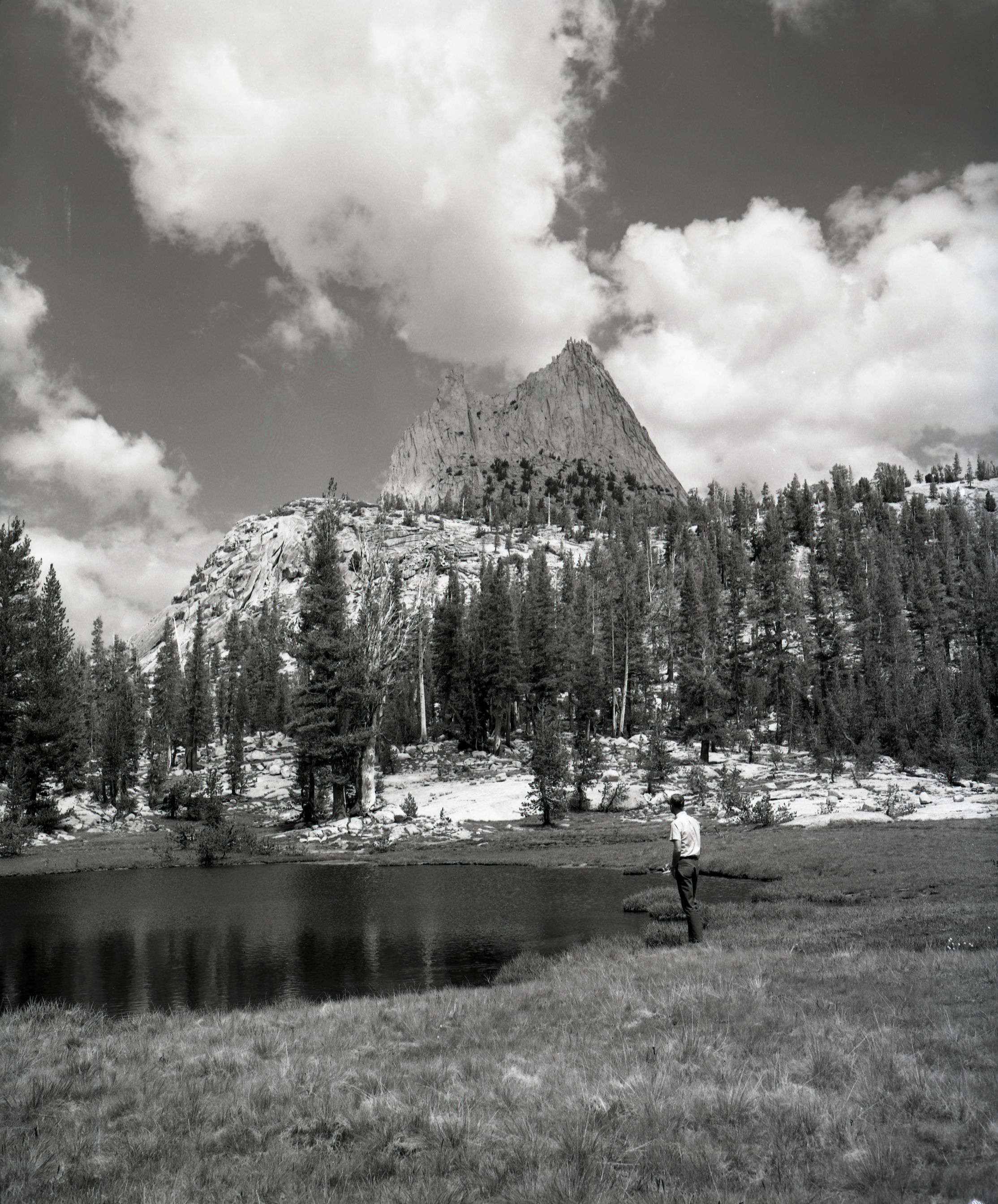 Cathedral Peak from near Upper Cathedral Lake.