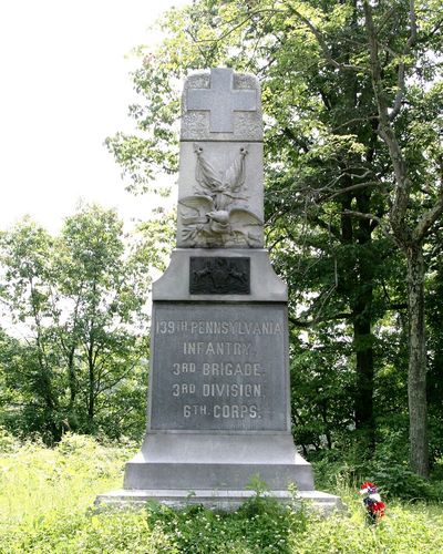 139th Pennsylvania Infantry Monument