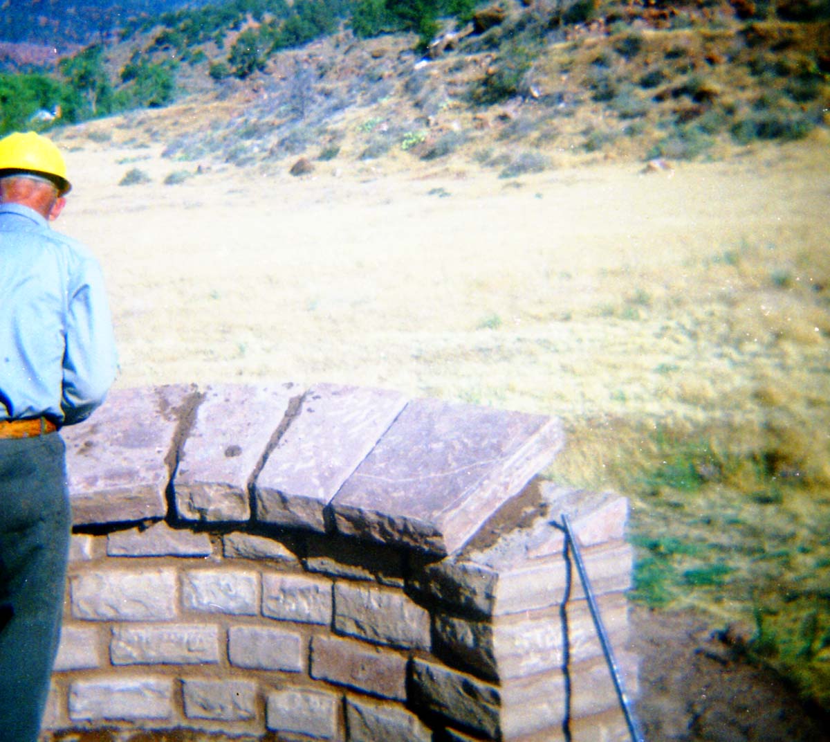 Color photos of trailside exhibits.