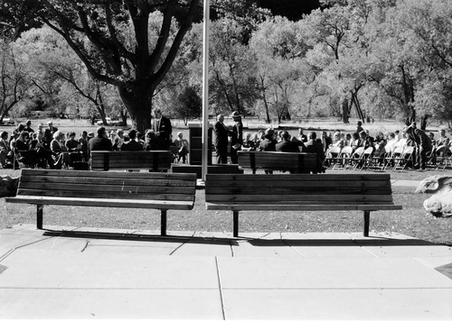 BW Photos of the Zion Lodge Rededication Ceremony.
