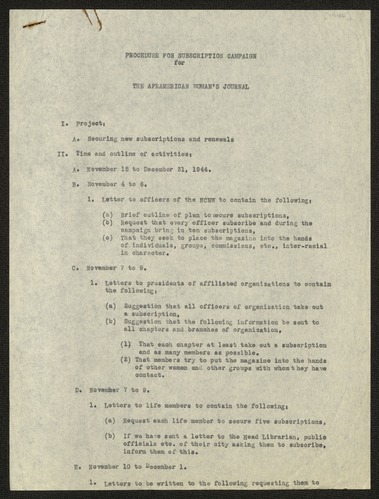 Aframerican Woman's Journal, December 1944