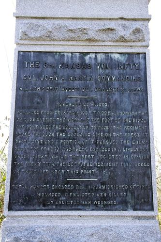 8th Kansas Volunteer Infantry Regiment Monument