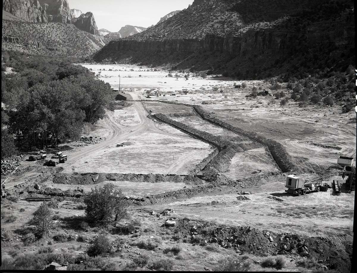 Sewer line construction, Watchman Residential Area.