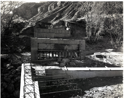 Oak Creek Bridge on new alignment of Park Highway.