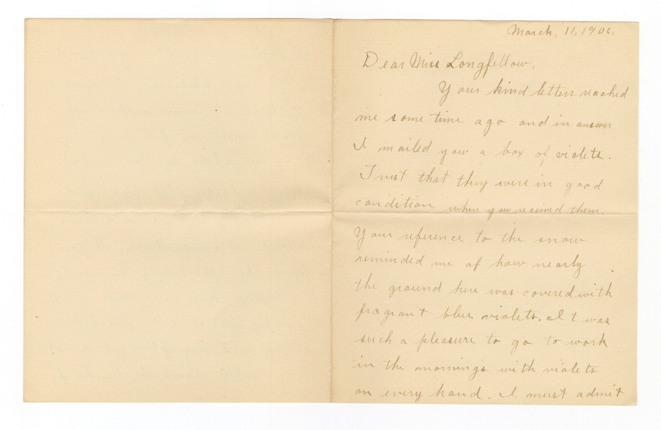 Manuscript letter